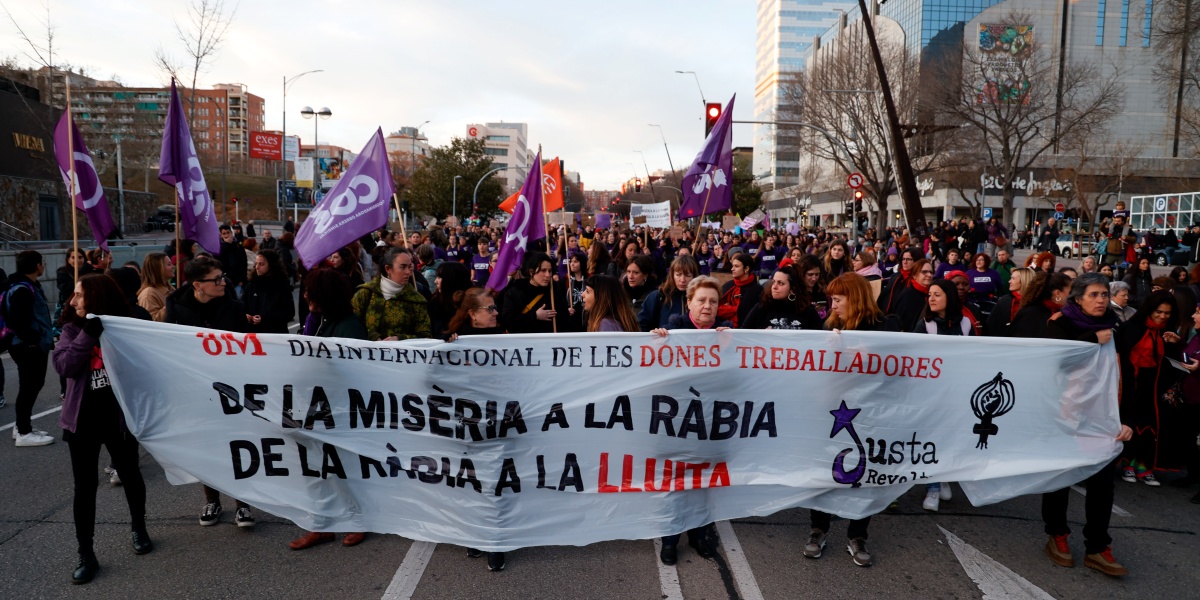 Manifestació del 8 de març, l'any 2024. Autor: David Jiménez. 