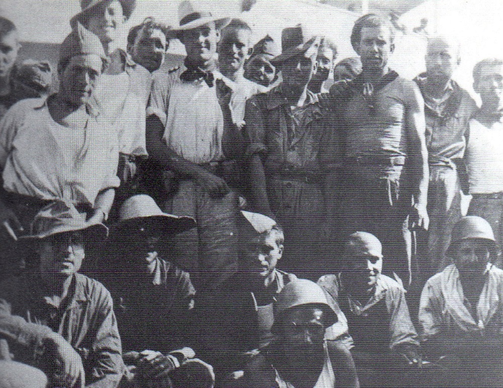 Milicians sabadellencs en el vaixell de tornada de l'expedició a Mallorca (1936)
