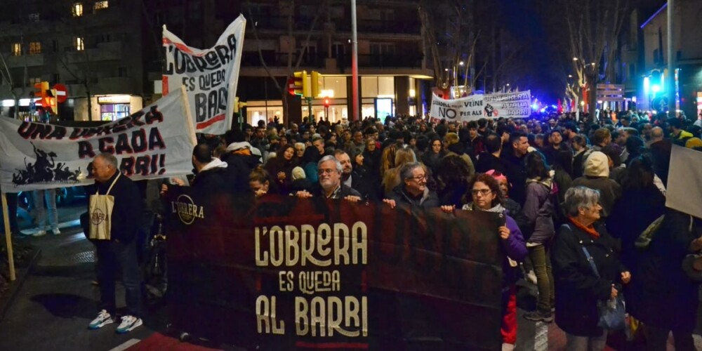 Manifestació per la Rambla. Autor: J.d.A