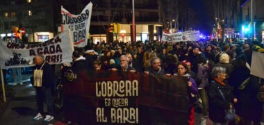 Manifestació per la Rambla. Autor: J.d.A