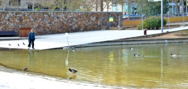 El llac del parc de Catalunya, el 27 de març de 2024. Autor: J.d.A.