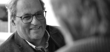 L'expresident de la Generalitat, Quim Torra, sent entrevista per iSabadell el 14 de març de 2024. Autor: J.d.A.