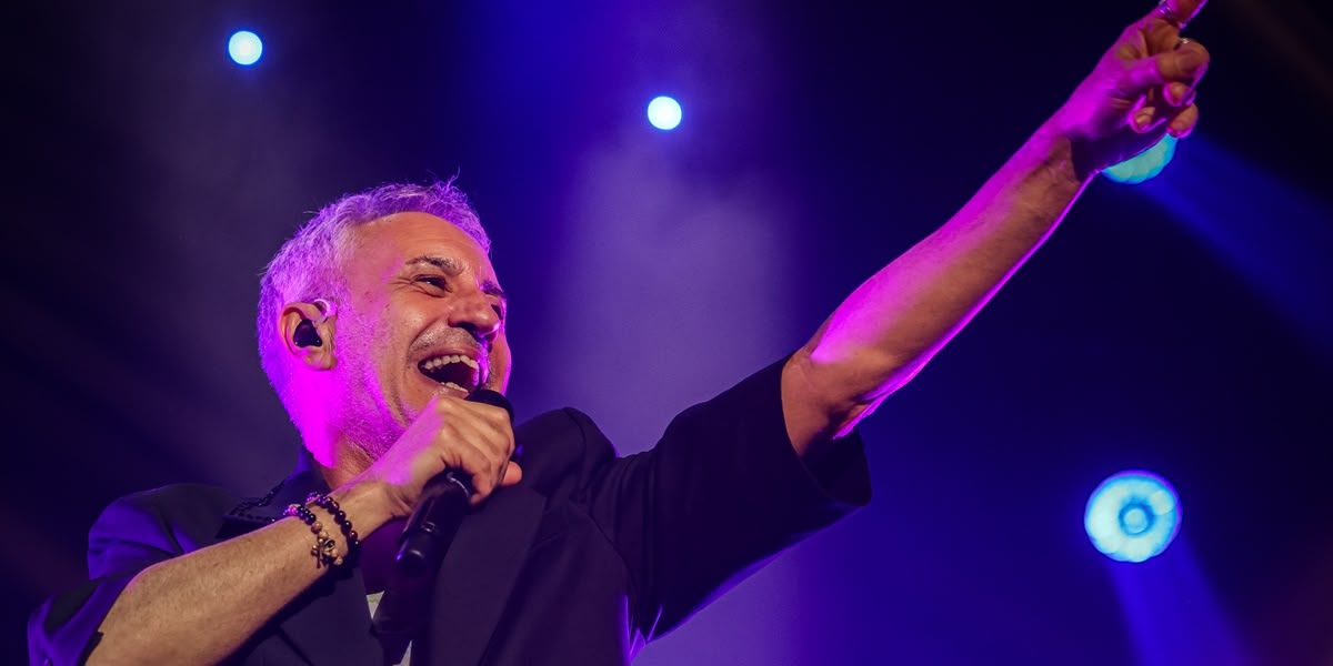 Sergio Dalma, en el concert de l'Auditori del Fòrum el 3 de març de 2024. Autor: ACN.