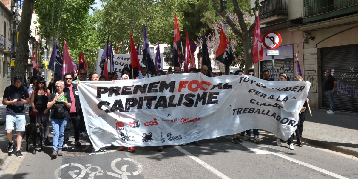 Foto portada: manifestació anticapitalista del Primer de maig, l'any passat. Autor: J.d.A.