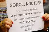 Els veïns del centre aplegats a la plataforma Prou Soroll asseguren que 'estem al límit'. Autor: D.Jiménez.