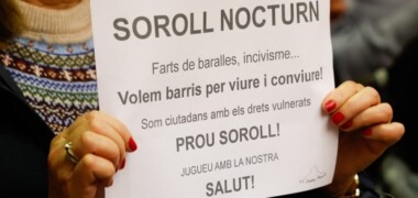 Els veïns del centre aplegats a la plataforma Prou Soroll asseguren que 'estem al límit'. Autor: D.Jiménez.