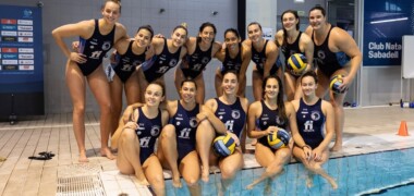 L'equip femení del CN Sabadell, aquest dimecres. Autora: Alba Garcia Barcia.