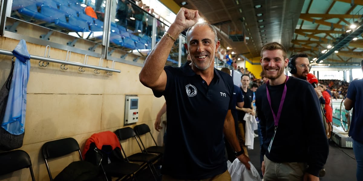 L'entrenador del CN Sabadell, David Palma.