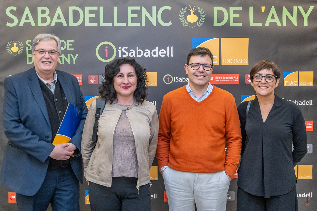 Representants de FIAC Idiomes, patrocinadors del Premi Sabadellenc de l'Any. Autor: J.Peláez.