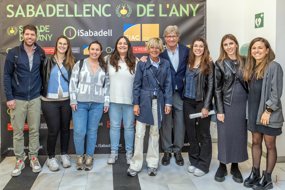 El finalista Lluís Blanch, la seva família i representants de l'I3PT. Autor: J.Peláez.