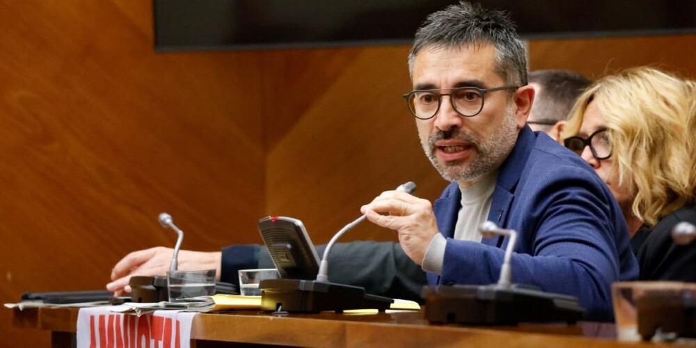 El portaveu d'ERC, Gabriel Fernàndez, al ple d'abril de 2024. Autor: David Jiménez.