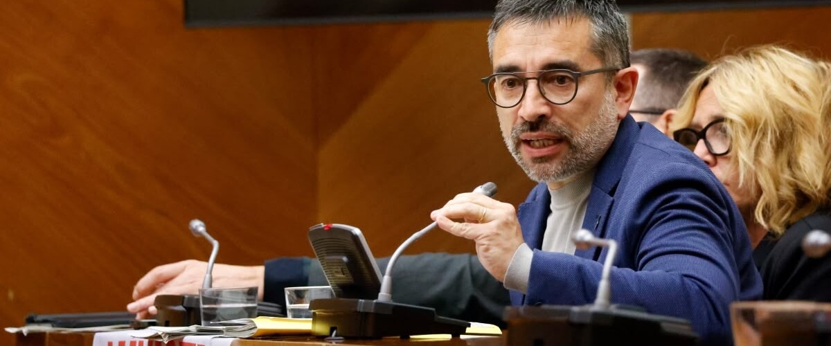 El portaveu d'ERC, Gabriel Fernàndez, al ple d'abril de 2024. Autor: David Jiménez.