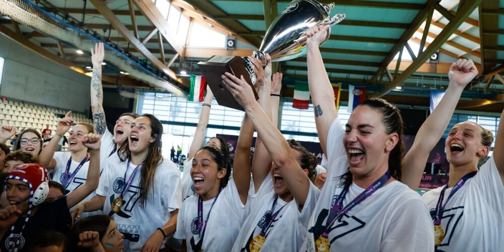 Maica Garcia amb la setana Copa d'Europa. Autor: David Jiménez.