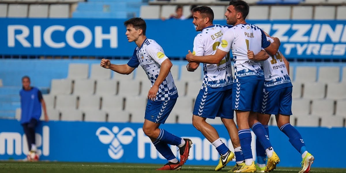 Domènech, durant el Sabadell - Cornellà. Autora: Dihor.