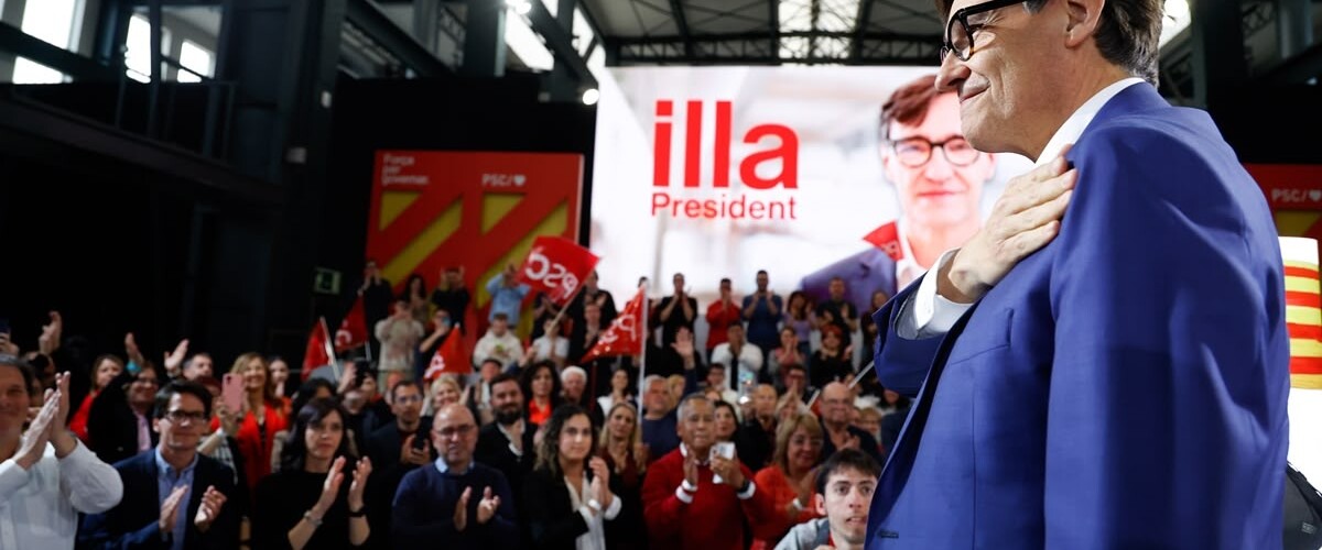 El candidat a la presidència Salvador Illa. Autor: David Jiménez.