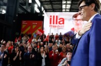El candidat a la presidència Salvador Illa. Autor: David Jiménez.