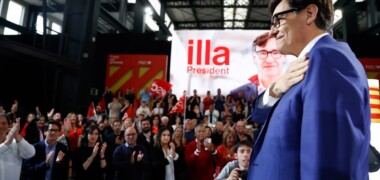 El candidat a la presidència Salvador Illa. Autor: David Jiménez.