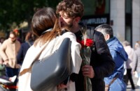 Sant Jordi, dia de petons. Autor: D.J.
