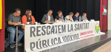 Debat electoral sobre la sanitat pública, a Can Balsach. Autor: Jordi M.