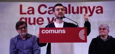 Pablo Bustinduy, ministre de Drets Socials, en un acte de Comuns Sumar a Torre-romeu. Autor: David Jiménez.