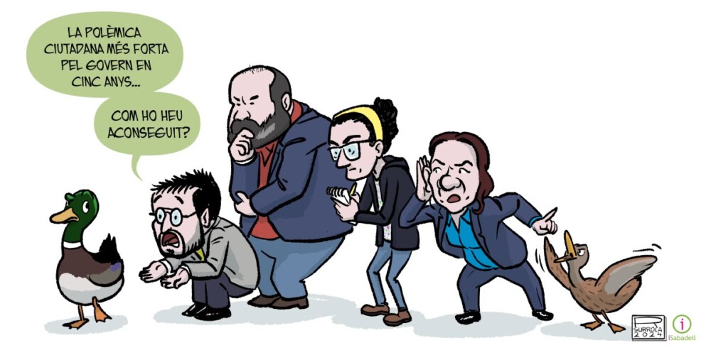 ‘Els ànecs del llac’ (II), per Surroca (5/5/24)