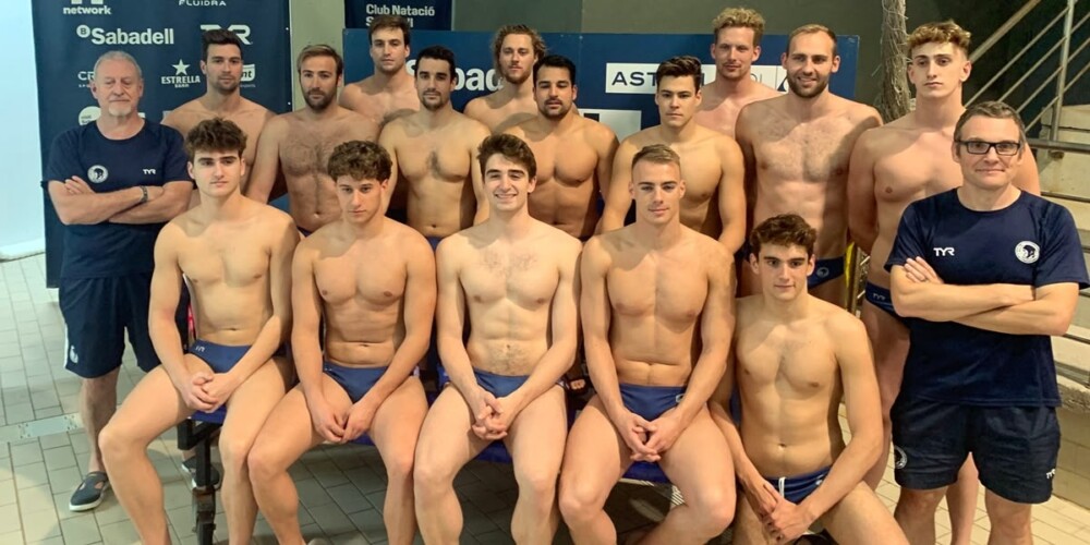 Foto portada: jugadors de l'equip masculí del CN Sabadell, aquest dimecres. Autor: cedida.