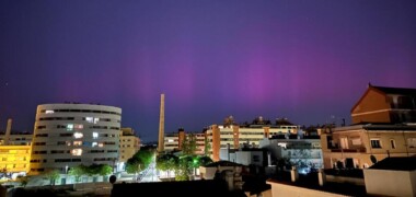 Aurora boreal des de Sabadell. Autor: ACN