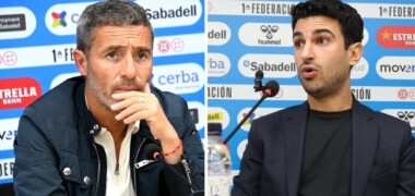 Óscar Cano i Carlos Rosende. Imatges del CE Sabadell via X.