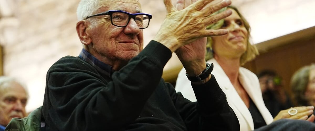 Foto portada: Feliu Formosa, durant l'homenatge. Autor: ACN.