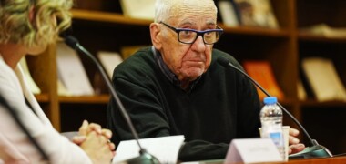 Foto portada: Feliu Formosa, durant l'homenatge. Autor: ACN.