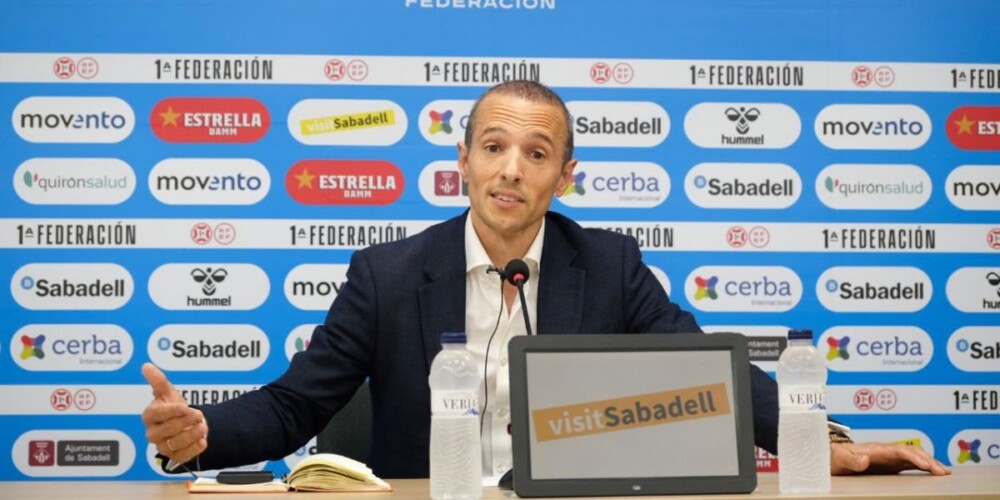 Foto portada: el president del CE Sabadell, Pau Morilla-Giner. Font: X.