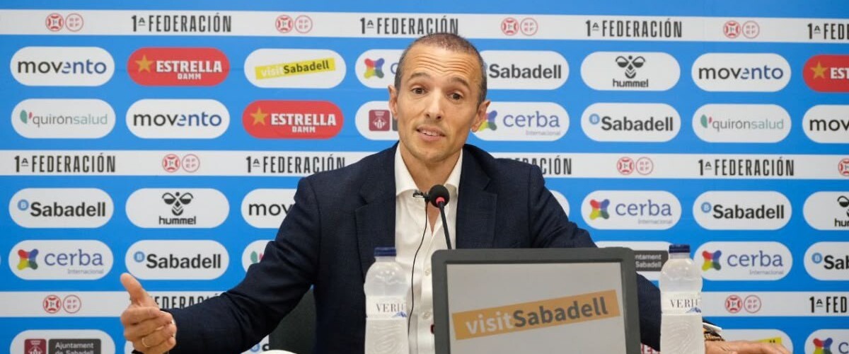 Foto portada: el president del CE Sabadell, Pau Morilla-Giner. Font: X.
