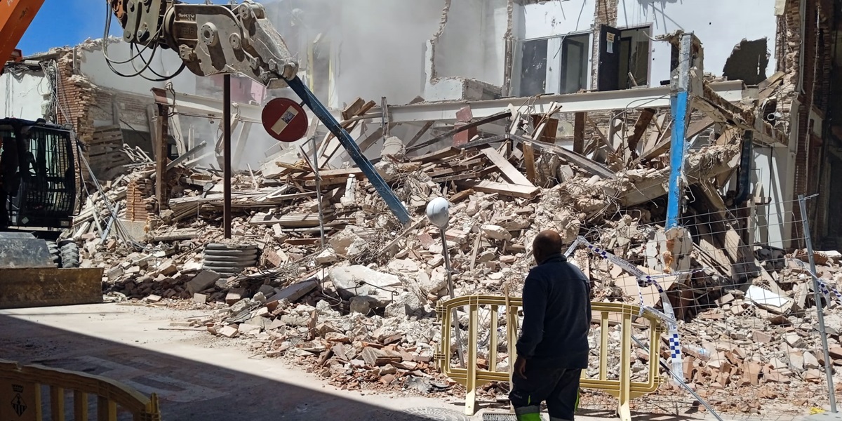 Demolició total de l'Obrera, el 2 de maig de 2024. Autor: A.Santamaría.
