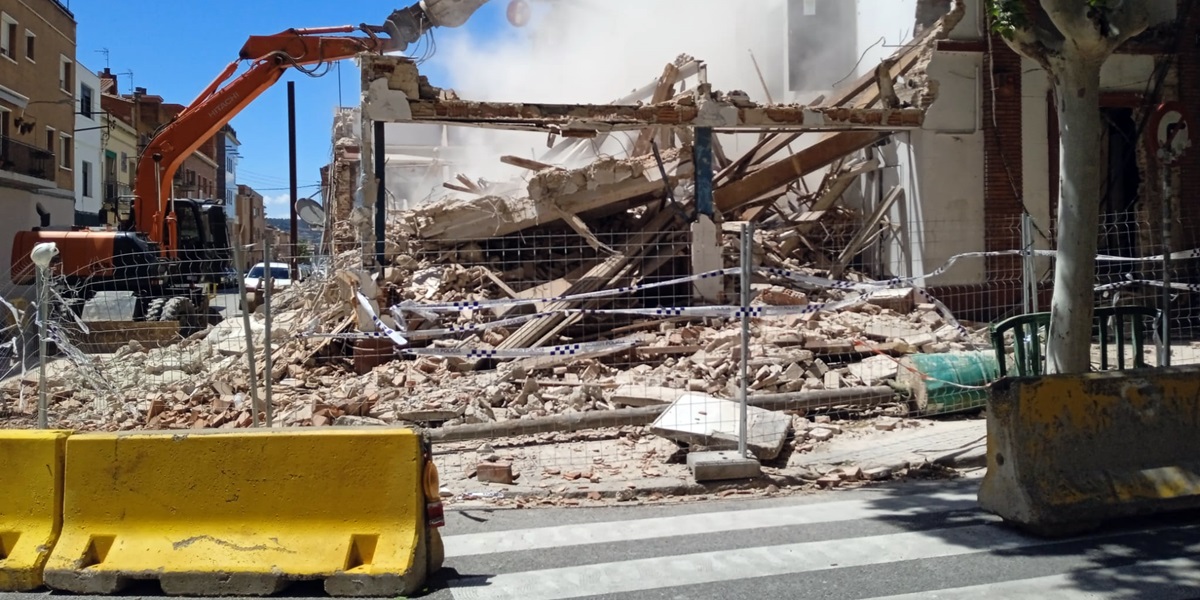 Demolició total de l'Obrera, el 2 de maig de 2024. Autor: A.Santamaría.