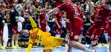 Foto portada: l'extrem del Barça d'handbol a la final de la Champions 2023-2024. Autor: FCBarcelona handbol via X.