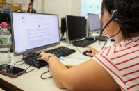 Visita a les instal·lacions del centre de formació municipal Cal Molins, aquest migdia. Autora: Alba Garcia Barcia.