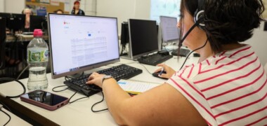 Visita a les instal·lacions del centre de formació municipal Cal Molins, aquest migdia. Autora: Alba Garcia Barcia.