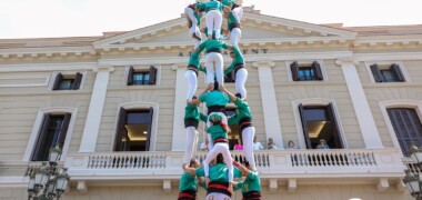 Un moment de la Diada Castellera dels 30 anys dels Saballuts. Autora: Alba Garcia.