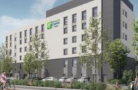 Simulació del nou hotel de Sabadell, que anirà a Sant Pau de Riu-sec.