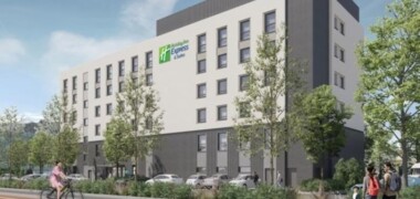 Simulació del nou hotel de Sabadell, que anirà a Sant Pau de Riu-sec.