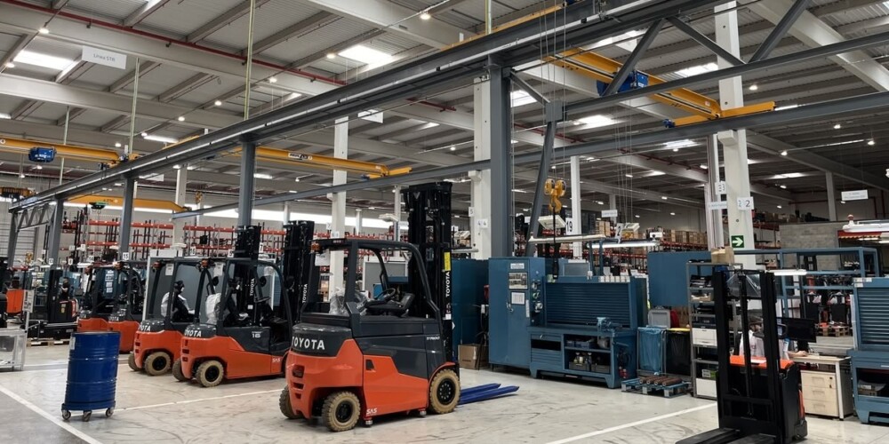 Carretons a la seu de Toyota Material Handling de Sabadell. Autor: Jordi M