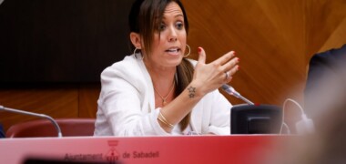 L'alcaldessa de Sabadell, Marta Farrés, al ple. Autor: D.Jiménez.