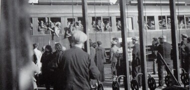 Tren de milicians a l'estació de Sabadell (desembre 1936). Antoni Martí/FBC