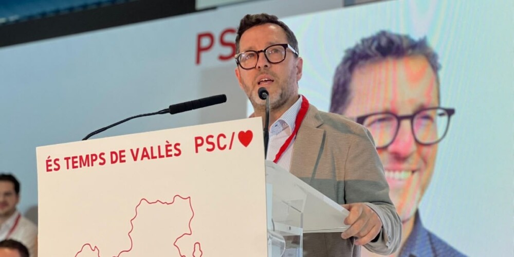 Paco Aranda, al congrés d'unificació del PSC Vallès Occidental. Autor: @somartafarres via X