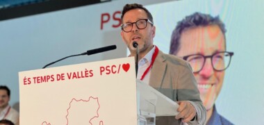Paco Aranda, al congrés d'unificació del PSC Vallès Occidental. Autor: @somartafarres via X