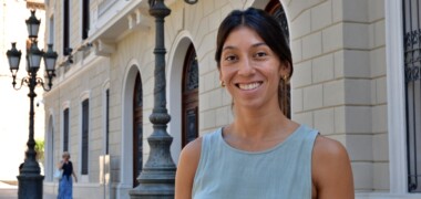 Mati Ortiz, a la plaça Sant Roc. Autor: Jordi M.