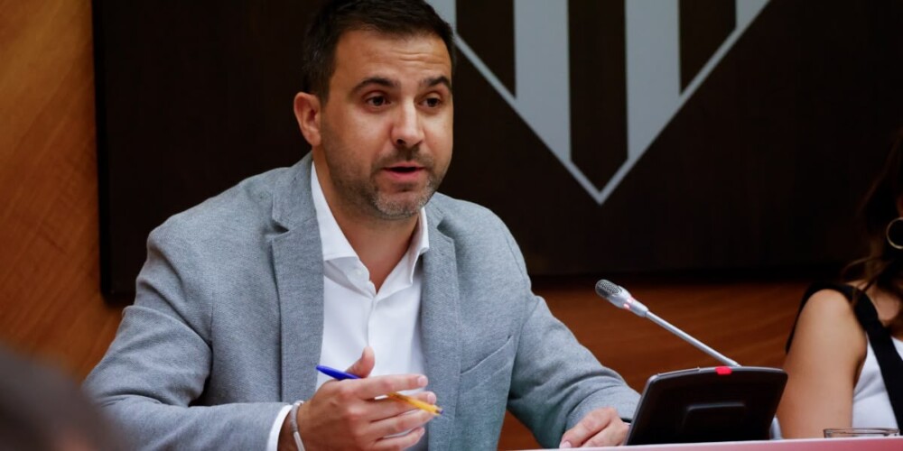 Pol Gibert, durant el ple de juliol. Autor: David Jiménez.