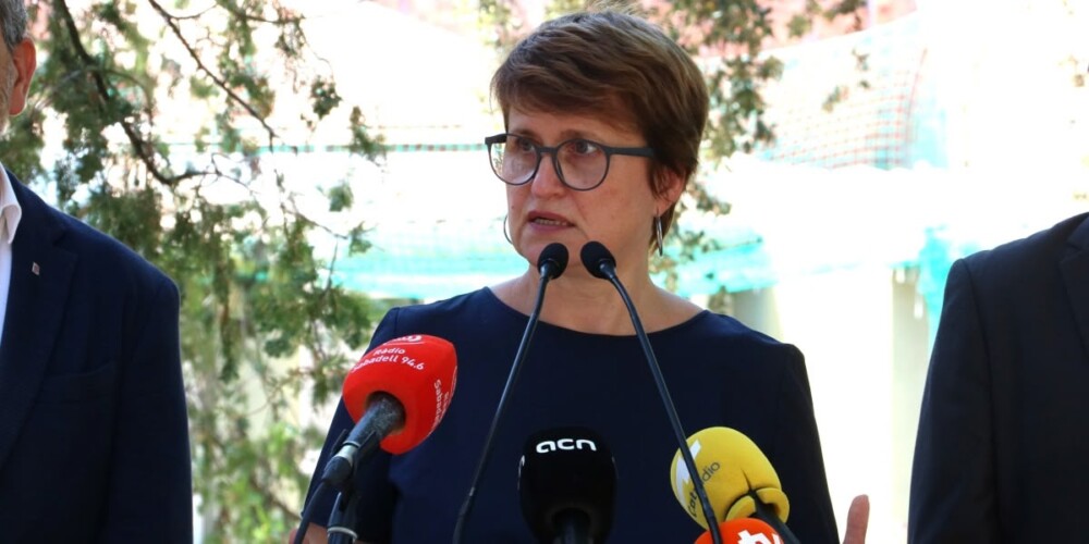 Anna Simó, a l'Escola Roureda. Autor: ACN