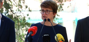 Anna Simó, a l'Escola Roureda. Autor: ACN