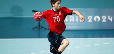 El jugador d'hanbdol sabadellenc Dani Fernández, finalista a la Festa de l'Esport. Autor: RFEB.